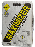 maximizer sakrete countertop yield concrete mix